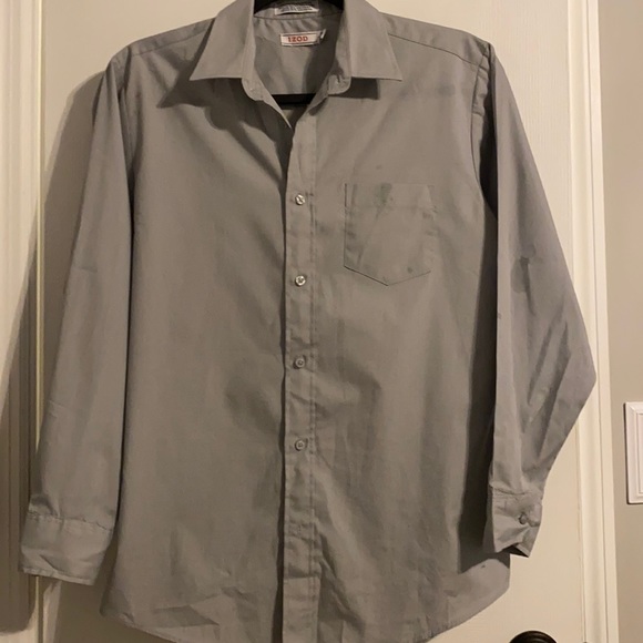 Izod Other - Boys Grey dress button up Size 18 reg